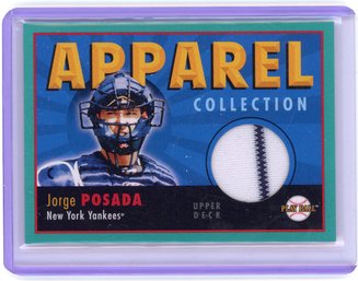 Jorge Posada Game Used Jersey Baseball Card