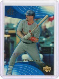 Larry Walker Serial Numbered Baseball Card