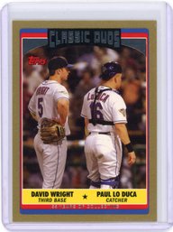 David Wright Gold Topps Update Short Print Serial Numbered Baseball Card