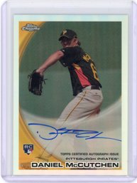 Daniel Mccutchen Auto Refractor Baseball Card