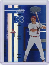 Larry Walker Serial Numbered Baseball Card