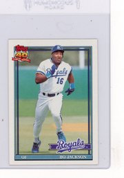 1991 Topps Bo Jackson Baseball Card