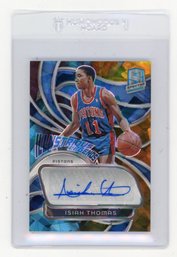 2023 Panini Spectra Isiah Thomas Illustrious Legends Astral Prizm Autograph Basketball Card #'d To 49