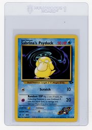 2000 Pokemon Gym Challenge Sabrina's Psyduck Pokemon Card
