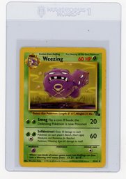 1999 Pokemon Fossil Weezing Pokemon Card