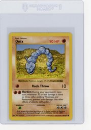 1999 Pokemon Onix Pokemon Card