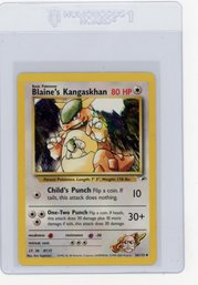 2000 Pokemon Gym Challenge Blaine’s Kangaskhan Pokemon Card