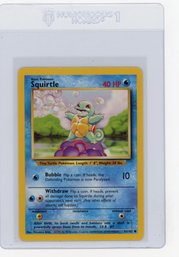1999 Pokemon Squirtle Pokemon Card