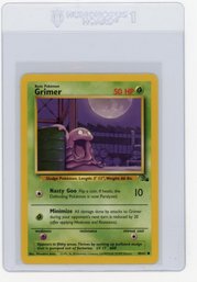 1999 Pokemon Fossil Grimer Pokemon Card