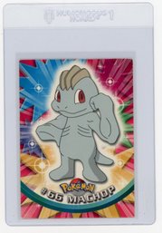 2000 Pokemon Topps TV Animation Series Machop Pokemon Card