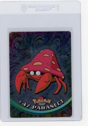 2000 Pokemon Topps TV Animation Series Parasect Pokemon Card