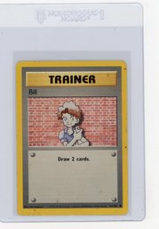 1999 Pokemon Bill Trainer Pokemon Card