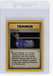 1999 Pokemon Defender Trainer Pokemon Card