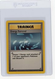 1999 Pokemon Energy Removal Trainer Pokemon Card