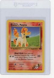 2000 Pokemon Gym Heroes Blaine's Ponyta Pokemon Card