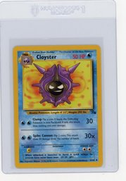 1999 Pokemon Fossil Cloyster Pokemon Card