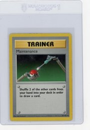 1999 Pokemon Maintenance Trainer Pokemon Card