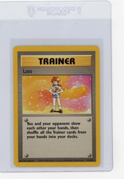 1999 Pokemon Lass Trainer Pokemon Card