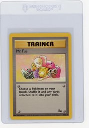 1999 Pokemon Fossil Mr. Fuji Trainer Pokemon Card