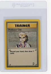 2000 Pokemon Base Set 2 Professor Oak Trainer Pokemon Card