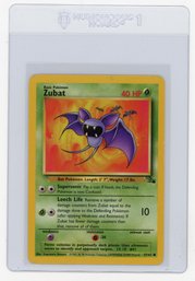1999 Pokemon Fossil Zubat Pokemon Card