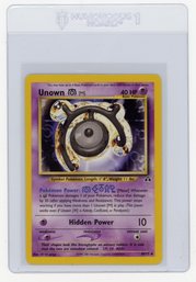 2001 Pokemon Neo Discovery Unown M Pokemon Card