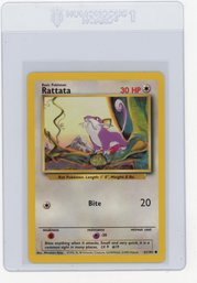 1999 Pokemon Rattata Pokemon Card