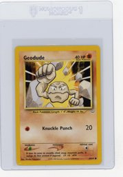 2000 Pokemon Neo Revelation Geodude Pokemon Card