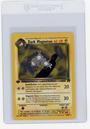 2000 Pokemon Team Rocket Dark Magneton 1st Edition Pokemon Card