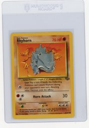 1999 Pokemon Jungle Rhyhorn Pokemon Card