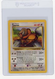 1999 Pokemon Jungle Tauros Pokemon Card