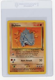 1999 Pokemon Jungle Rhyhorn Pokemon Card