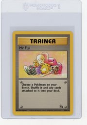 1999 Pokemon Fossil Mr. Fuji Trainer Pokemon Card