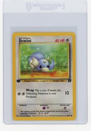 2000 Pokemon Team Rocket Dratini 1st Edition Pokemon Card