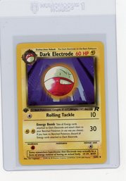 2000 Pokemon Team Rocket Dark Electrode 1st Edition Pokemon Card