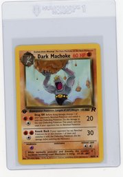 2000 Pokemon Team Rocket Dark Machoke 1st Edition Pokemon Card