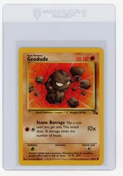 1999 Pokemon Fossil Geodude Pokemon Card