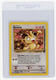 2000 Pokemon Team Rocket Meowth Pokemon Card
