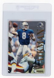 1995 Pinnacle Action Packed Troy Aikman Football Card