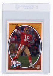 1991 Upper Deck Joe Montana Football Heroes Football Card
