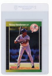 1989 Donruss Rickey Henderson Baseball Card