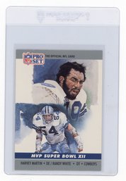 1990 Pro Set Harvey Martin Randy White Super Bowl MVPs Football Card