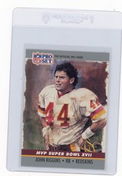 1990 Pro Set John Riggins Super Bowl MVPs Football Card