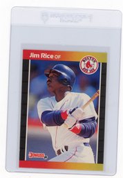 1989 Donruss Jim Rice Baseball Card