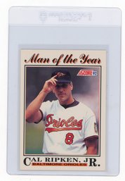 1992 Score Cal Ripken Jr. Man Of The Year Baseball Card
