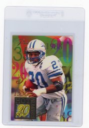 1994 Fleer Flair Barry Sanders Hot Numbers Football Card