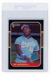 Bo Jackson Rookie Card 1987 Donruss Rated Rookie Baseball Card