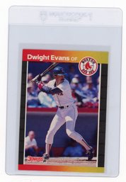 1989 Donruss Dwight Evans Baseball Card