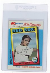 1982 Topps KMart 20th Anniversary Fred Lynn Baseball Card