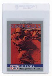 1990 Pro Set Super Bowl V Football Card